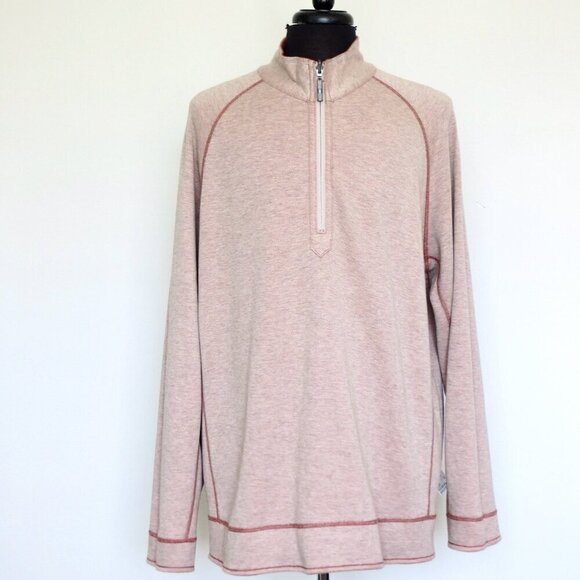 NEW! Tommy Bahama Reversible Flipshore Half Zip Pullover Sweater Orange 2XL - Picture 8 of 12